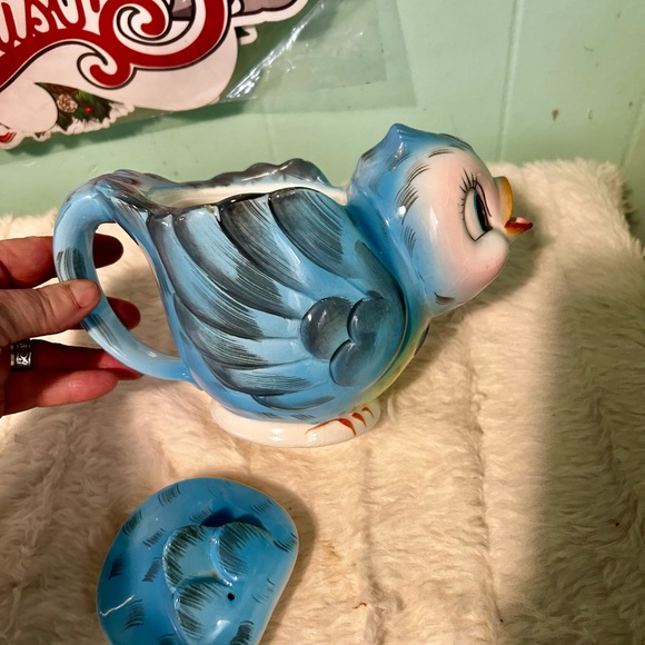 Vintage lefton bluebird teapot - Picture 4 of 6
